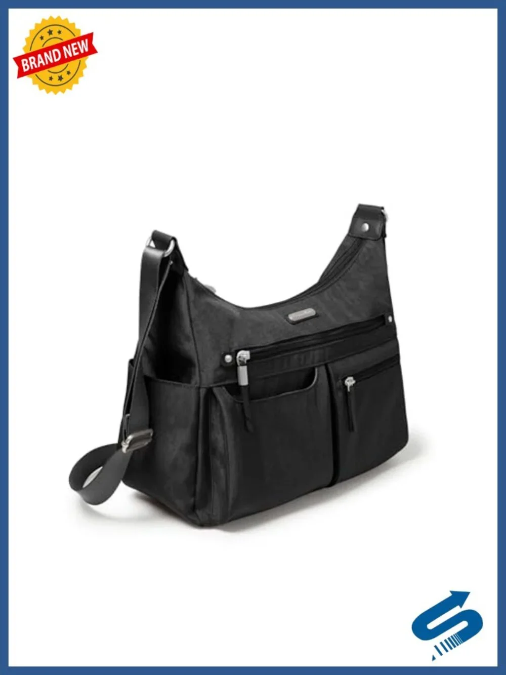 Large Hobo Bag with RFID Wristlet, Water-Resistant, Luggage Sleeve
